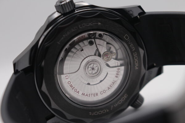 Omega Sapphire Caseback showing the movement