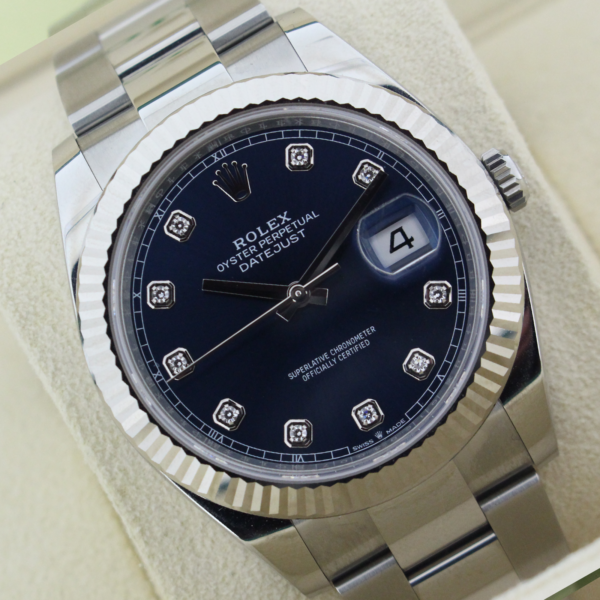 Rolex Datejust 41 Blue Diamond Dial 126334