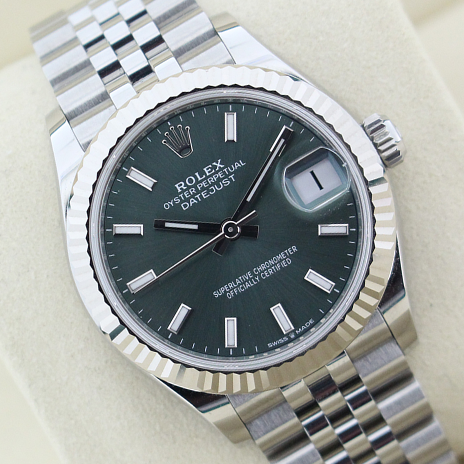 Rolex Mint Green Datejust 31