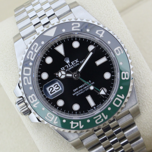 Rolex GMT Master II Sprite 126720VTNR on a jubilee bracelet