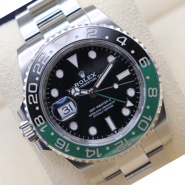 Rolex Sprite 126720 At an angle time on watch 11 mins past 10