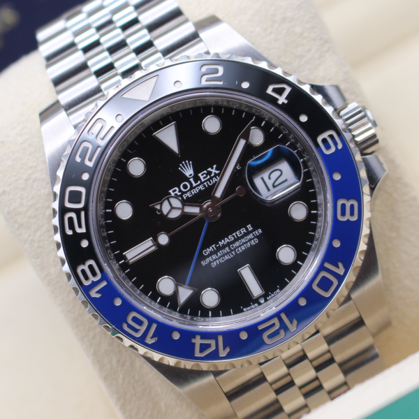 Rolex Batgirl displayed at an angle