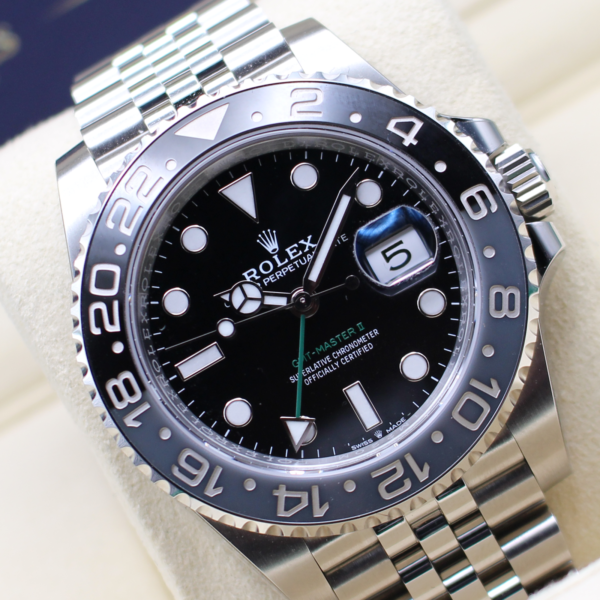 Rolex GMT Master II at an angle