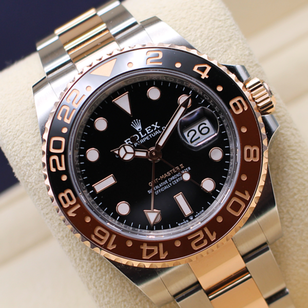 Rolex GMT Master II Displayed at an Angle