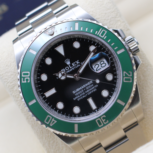 Rolex Submariner Starbucks at an angle